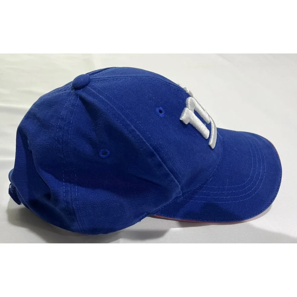 New York Giants Hat Cap One Size Strapback Blue NFL Proline Reebok Hook & Loop